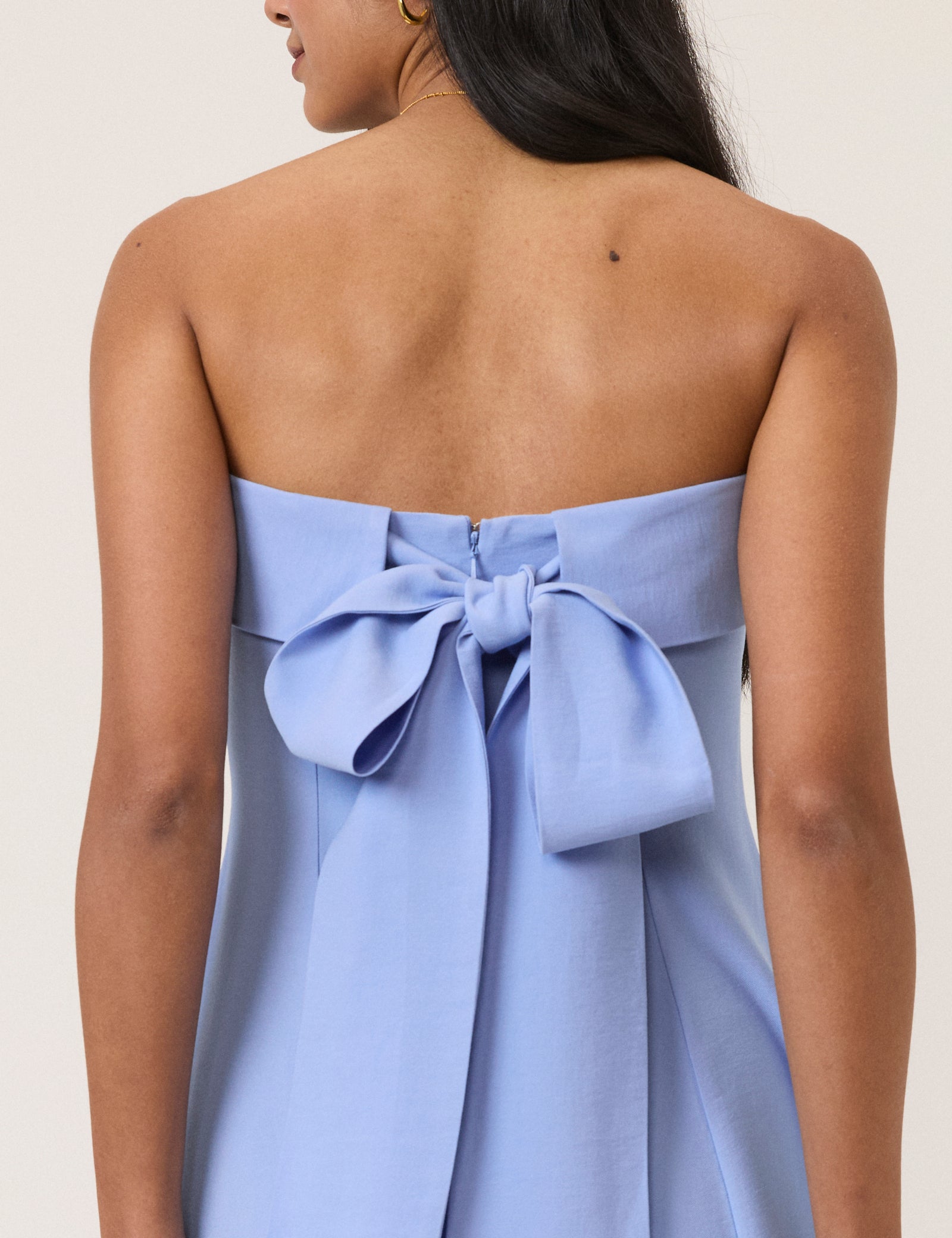 Blue A-Line Modern Midaxi Dress - Image 2