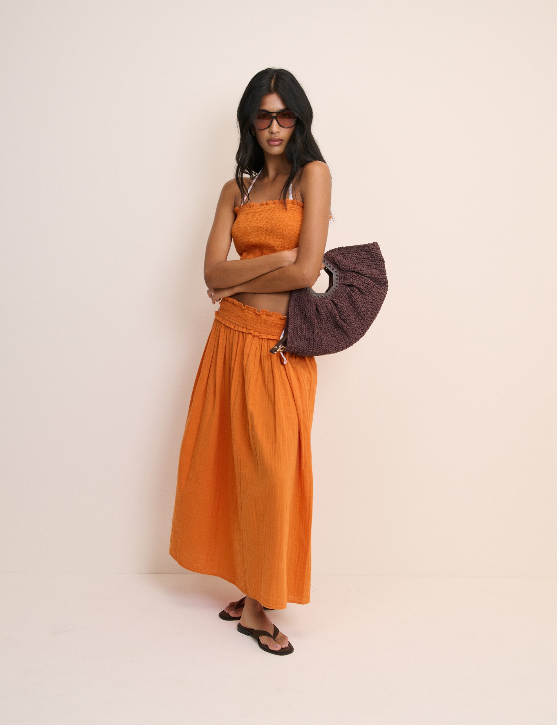 Orange Beach Coastal Soft Skirt - Image 3