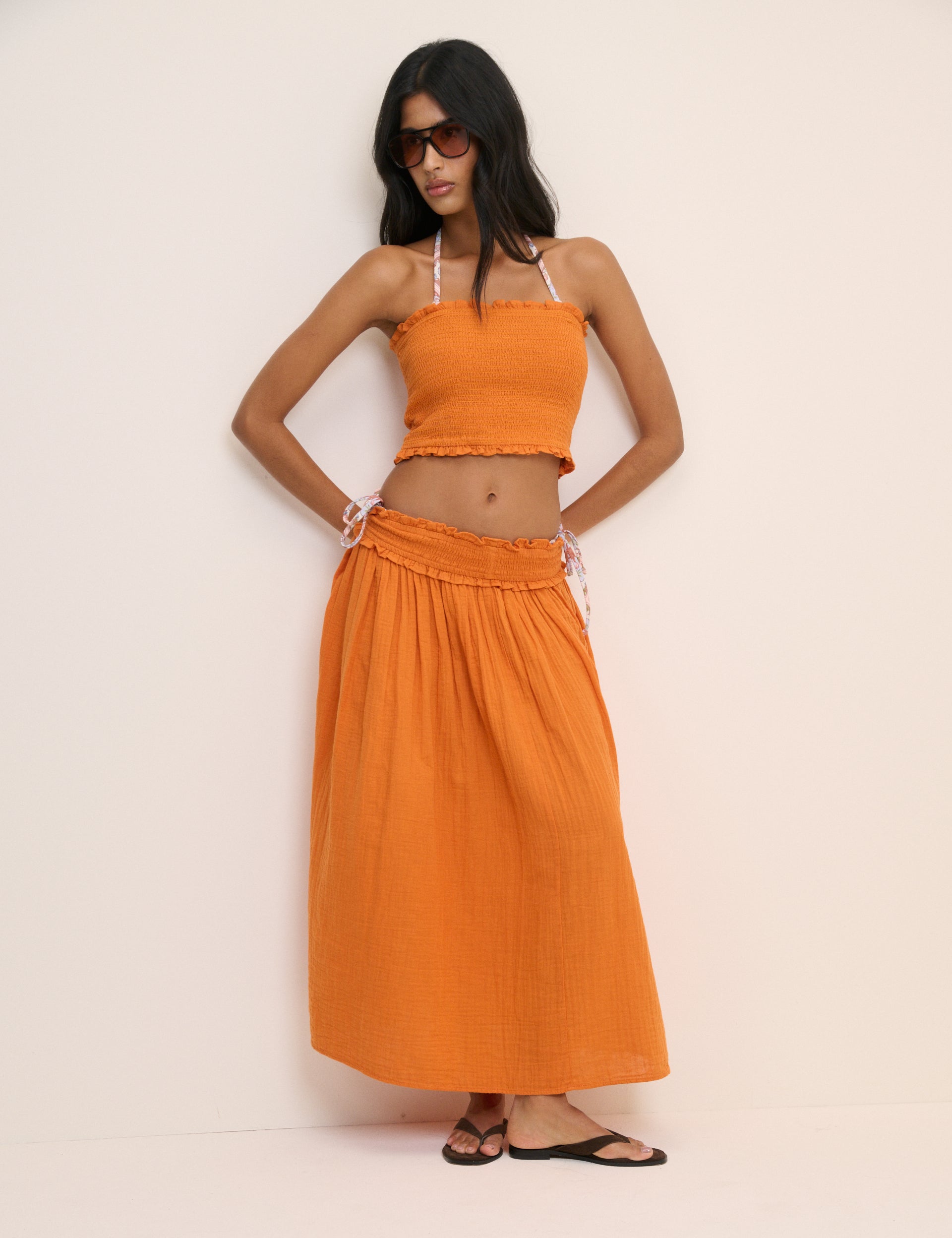 Orange Beach Coastal Soft Skirt - Image 2